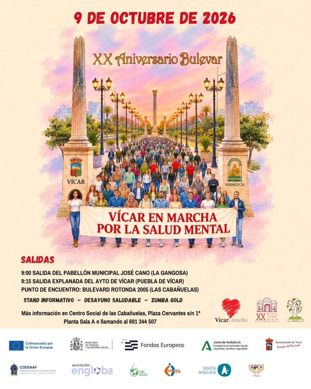 Vícar se pone "En marcha por la salud mental"