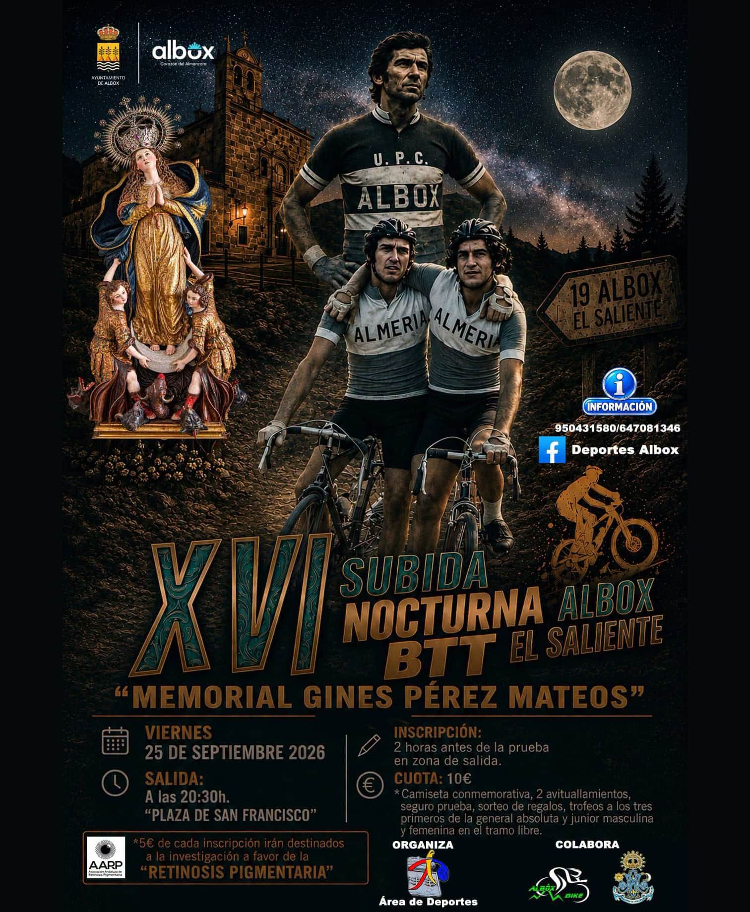 XVI Subida Nocturna BTT Albox-Saliente Memoria Ginés Pérez 2026
