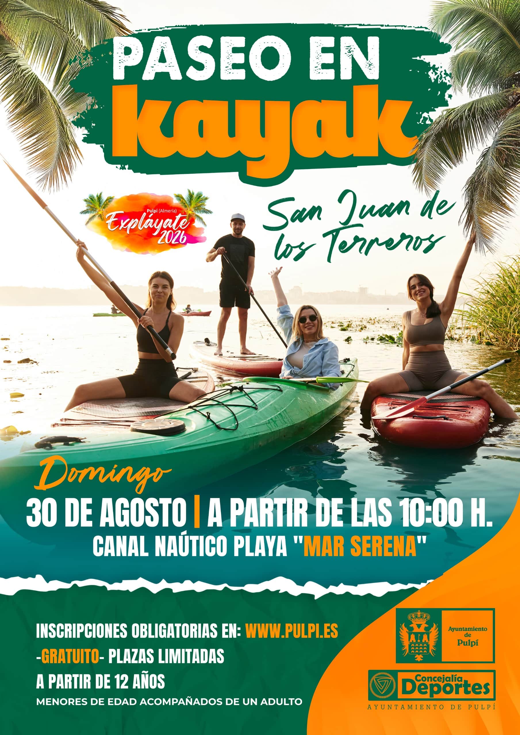 Paseo en Kayak Domingo 30 Agosto Explayate 2026