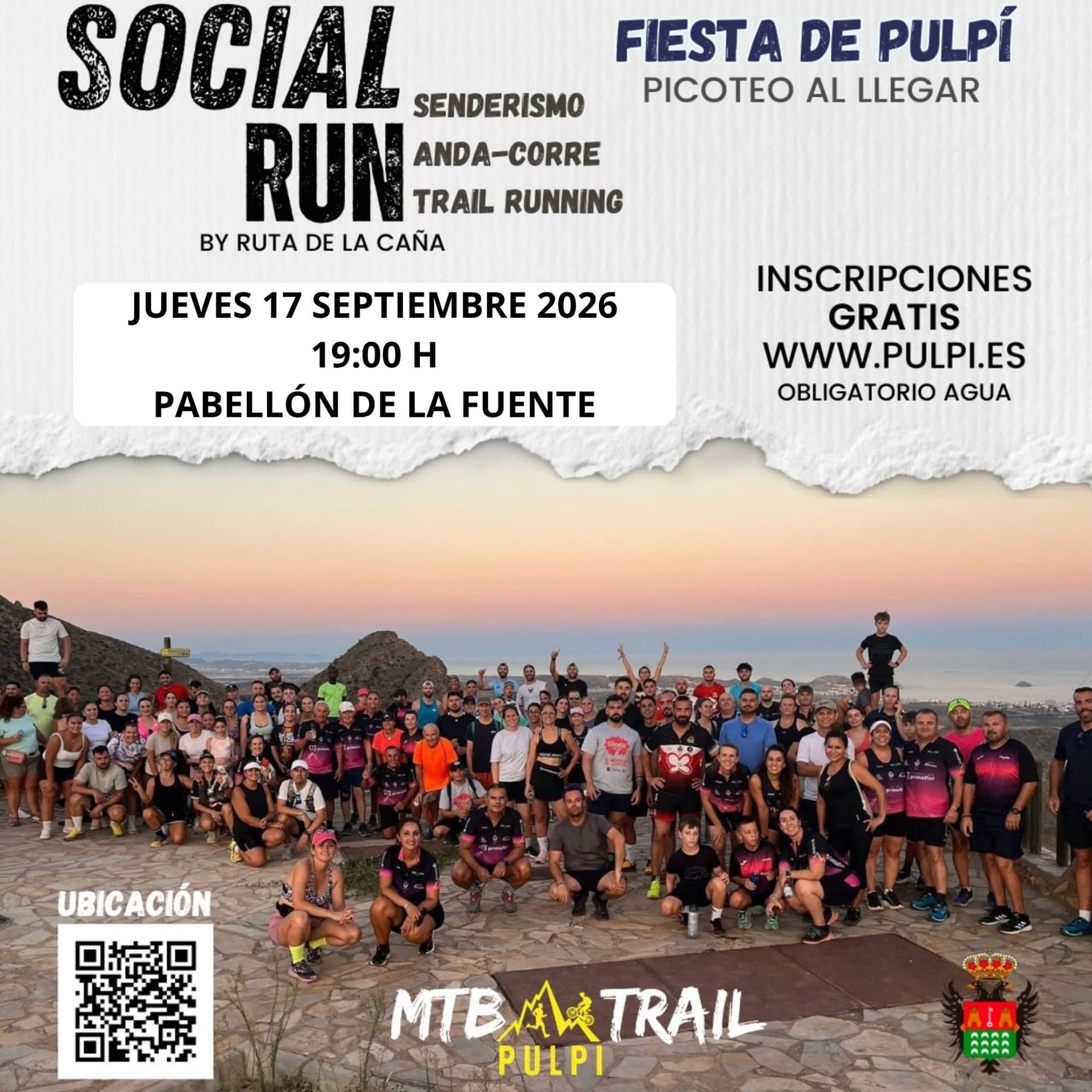 Social Run Fiestas de San Miguel Jueves 17 Septiembre 2026