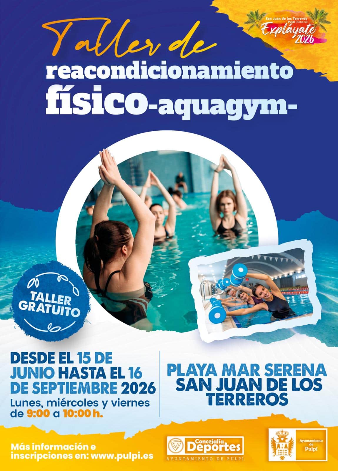 Taller de Aquagym Explayate 2026