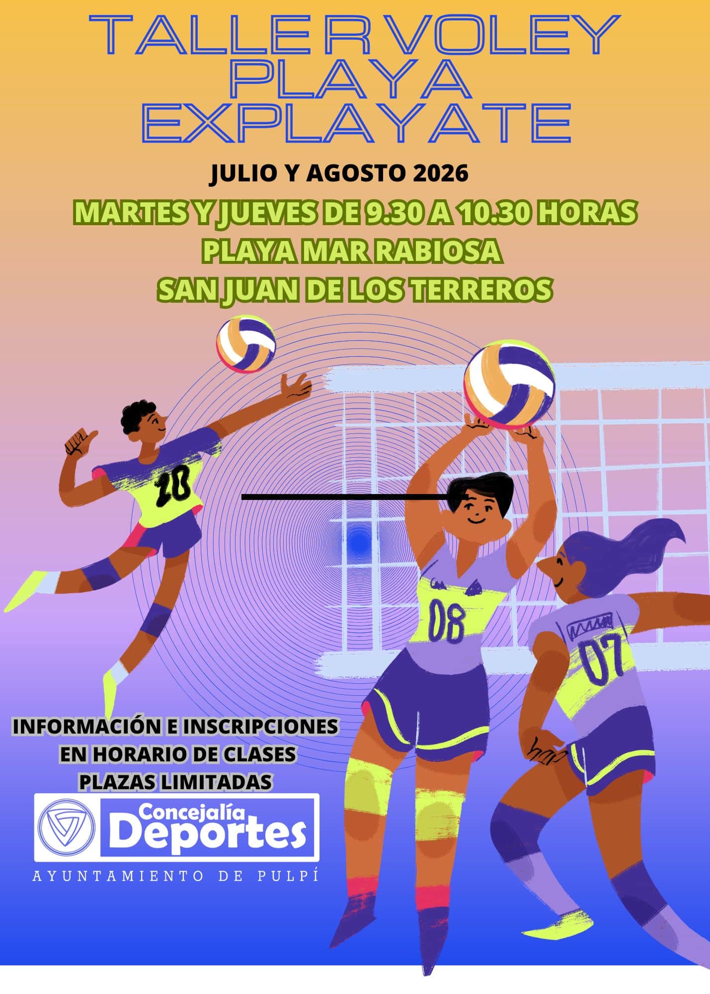 Taller Voley Playa Explayate 2026