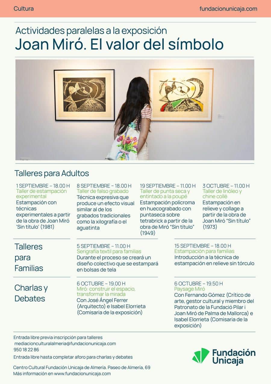 Actividades paralelas a la exposición Joan Miró. El valor del símbolo