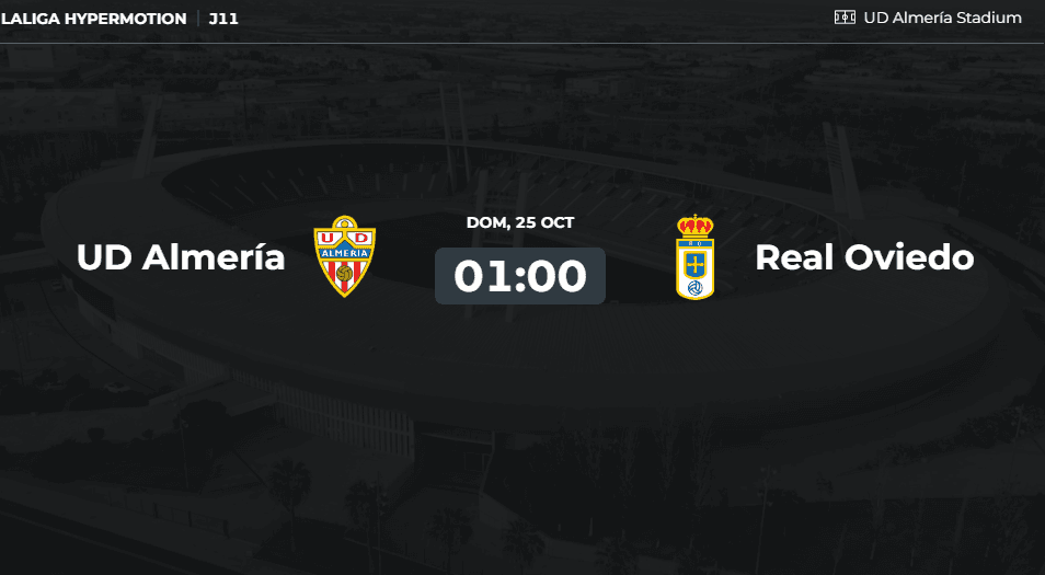 UD Almería vs Real Oviedo LaLiga Hypermotion