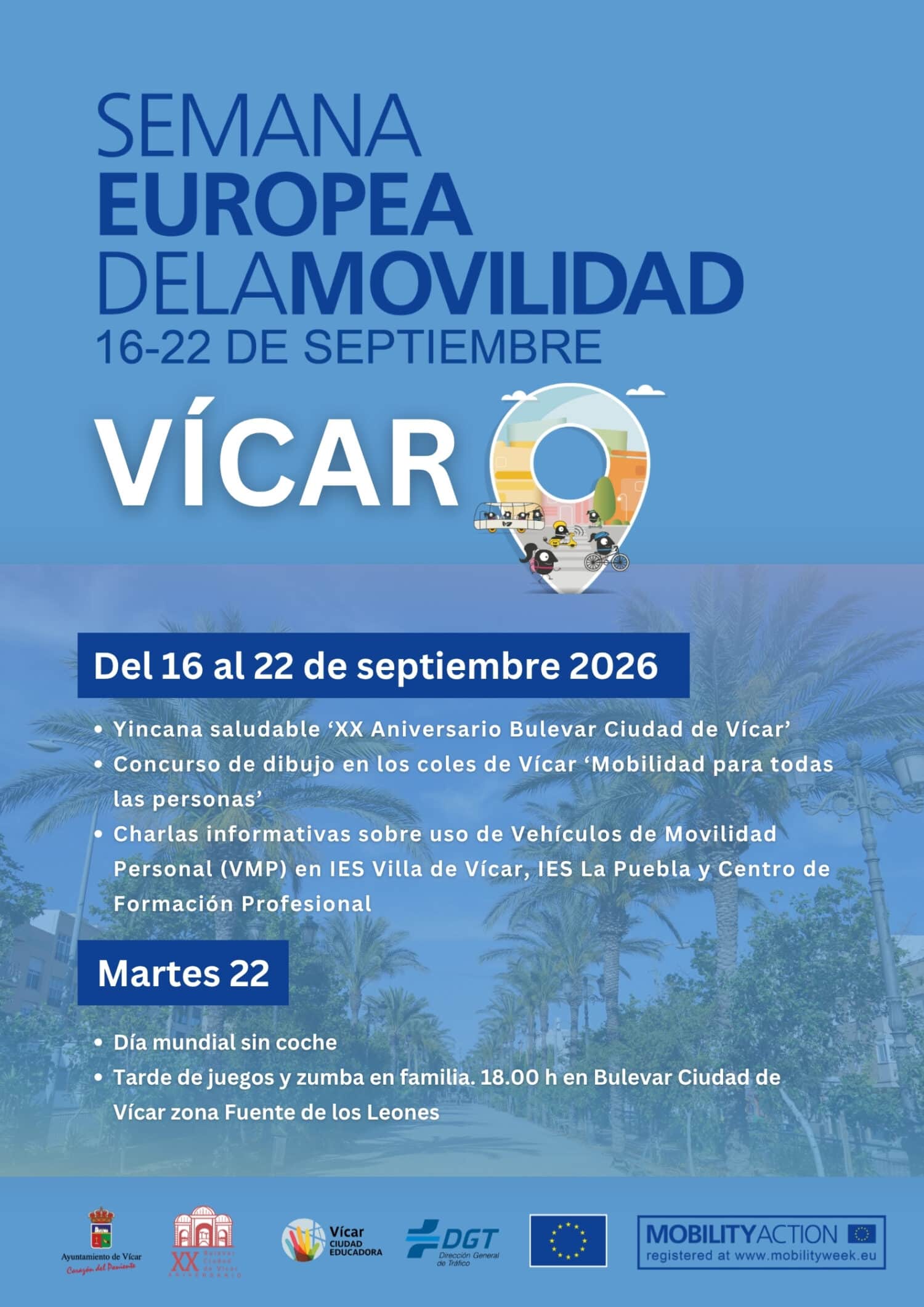 Semana Europea de la Movilidad Vícar 2026